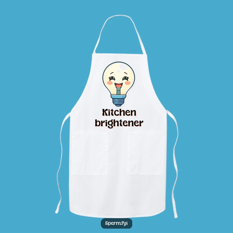 Funny Lightbulb Apron: Cook with Bright Ideas, Perfect Funny Gift!