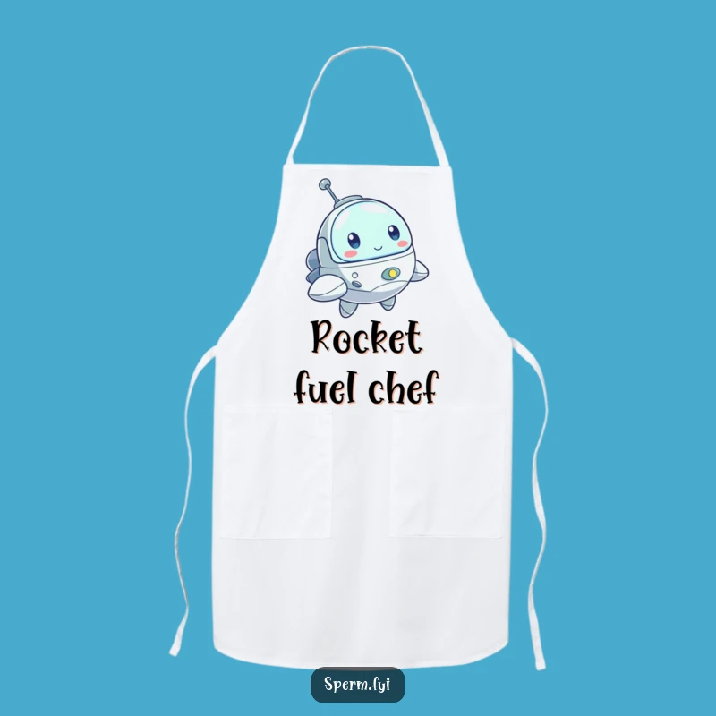 Funny Spaceship Apron: Cook with Determined Spirit, Perfect Funny Gift!