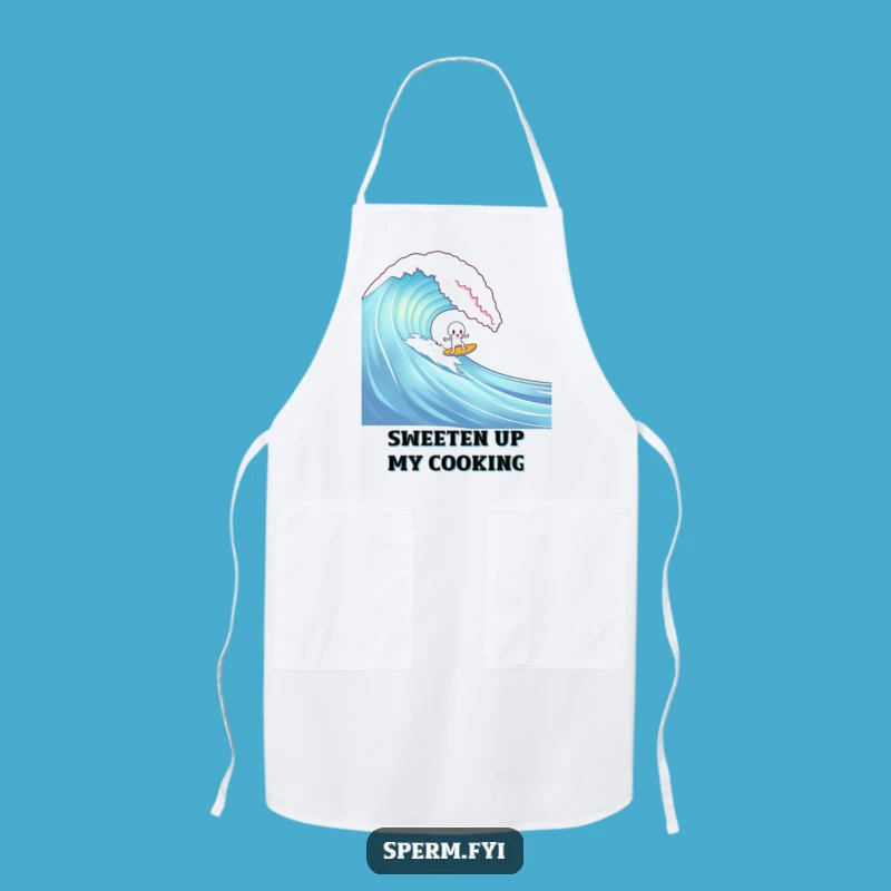 Funny Sperm Gummy Bear Surf Apron: Cook with Sweet Adventure