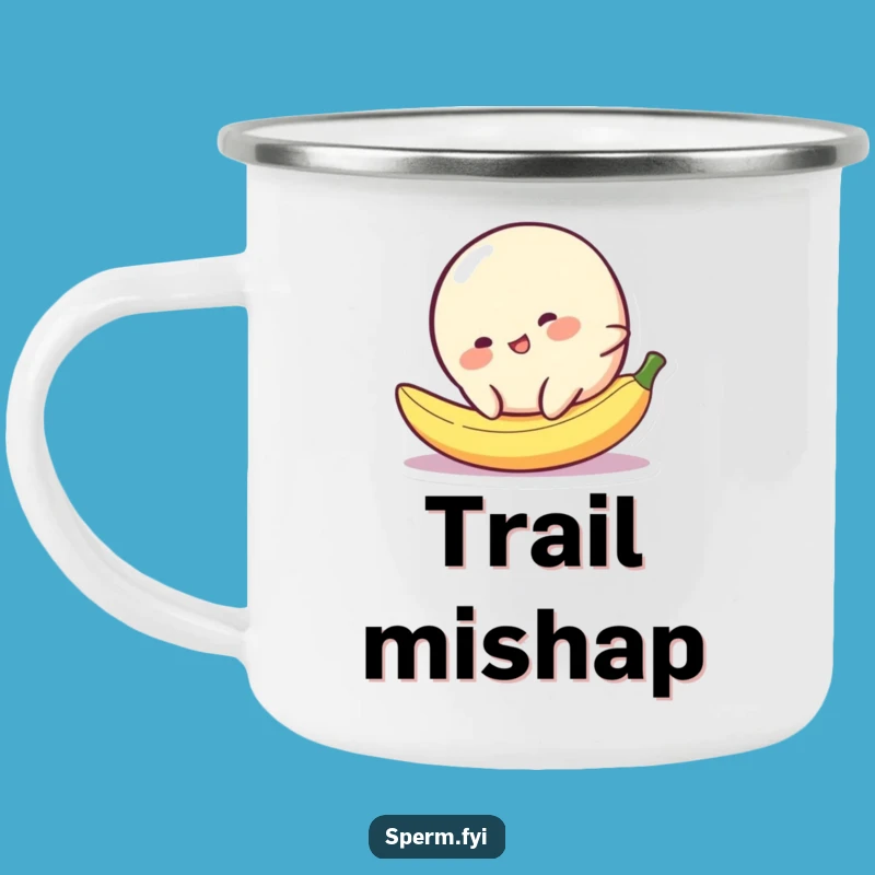 Funny Blob Banana Peel Camping Mug: Durable and Hilarious Outdoor Gift