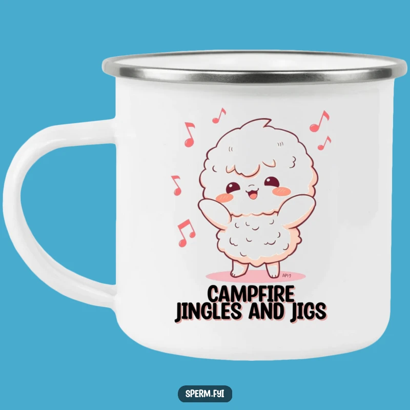 Funny Kawaii Dancer Camping Mug: Sturdy Dance Vibes, Ideal Funny Gift for Outdoors