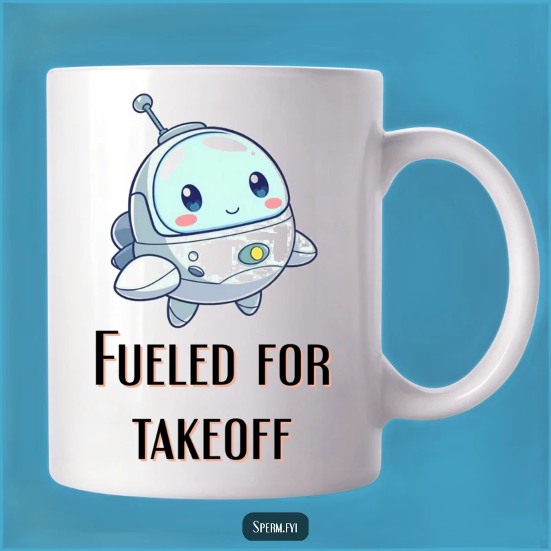 Funny Spaceship Mug: Determined Explorer Character, Perfect Funny Gift!