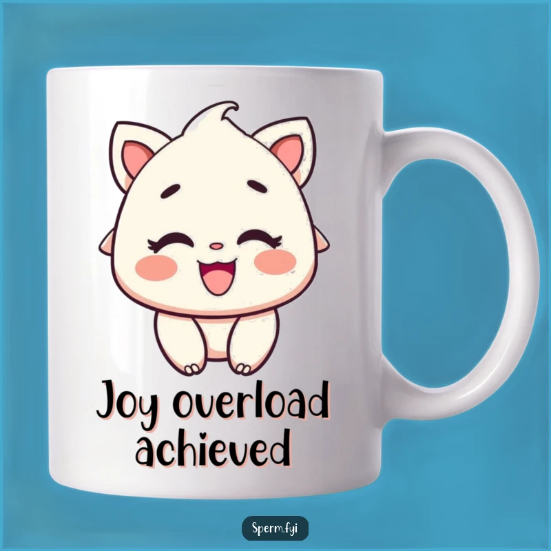 Funny Smiling Character Mug: Rosy Cheeks Delight for Your Morning Brew, Perfect Funny Gift