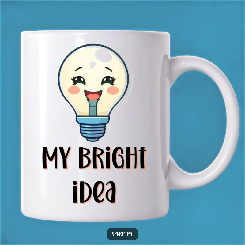 Funny Lightbulb Mug: Bright Idea Character, Perfect Funny Gift!