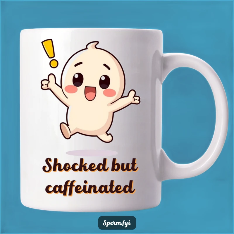 Funny Kawaii Exclamation Point Surprise Mug - Shockingly Funny Gift!