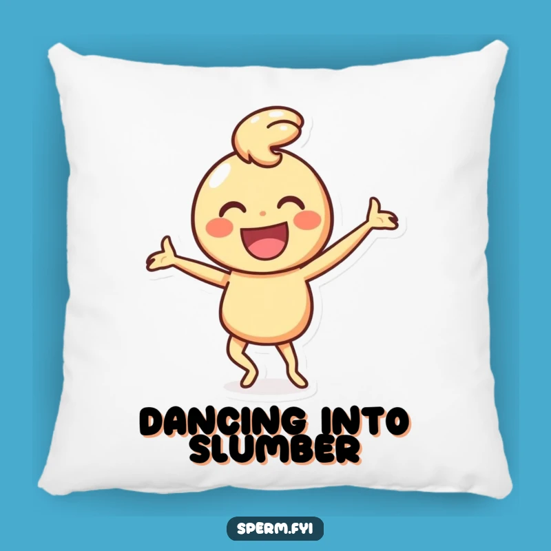 Funny Smiley Pillow: Soft Silly Dancer, a Cozy Humorous Gift