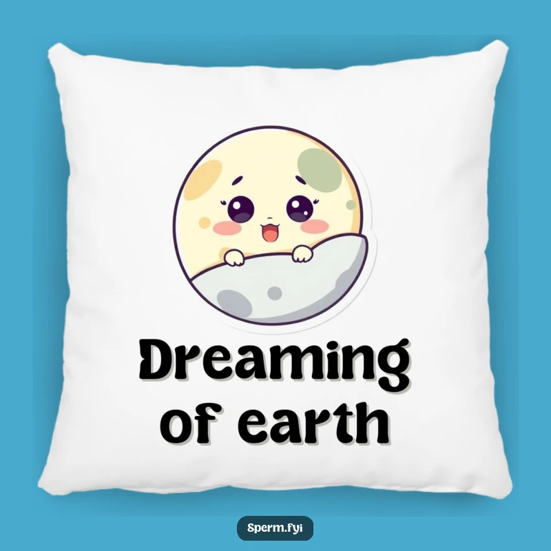 Funny Moon Peeking Pillow: Cozy Surprise Space Decor, Fantastic Funny Gift!
