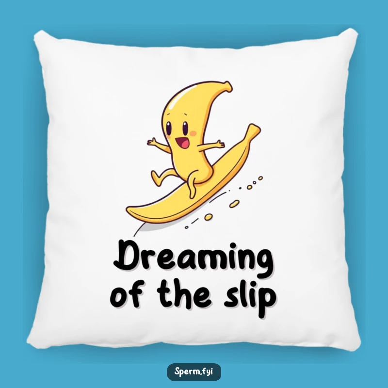 Funny Sperm Banana Peel Pillow: Soft Ride, Quirky Comfort Gift