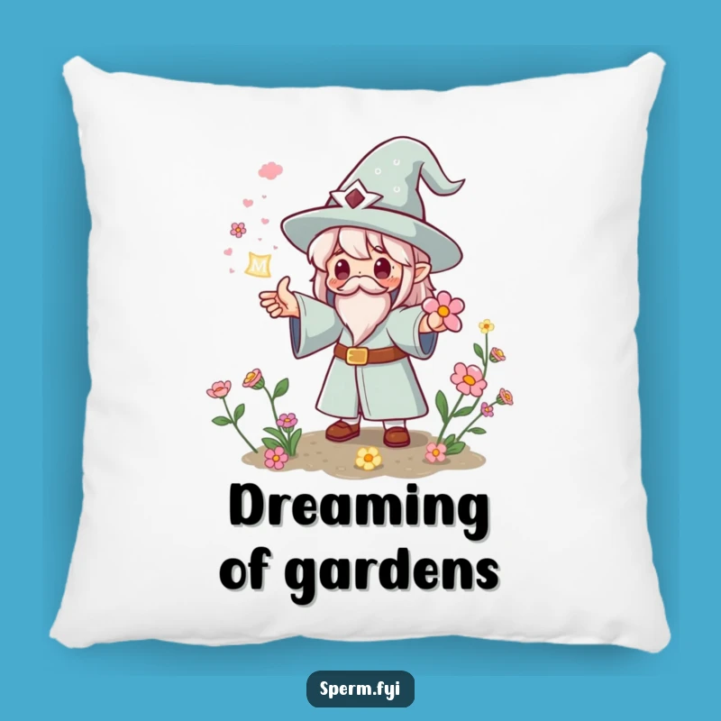 Funny Kawaii Magic Pillow - Instant Bloom Wizard Cushion for Gift