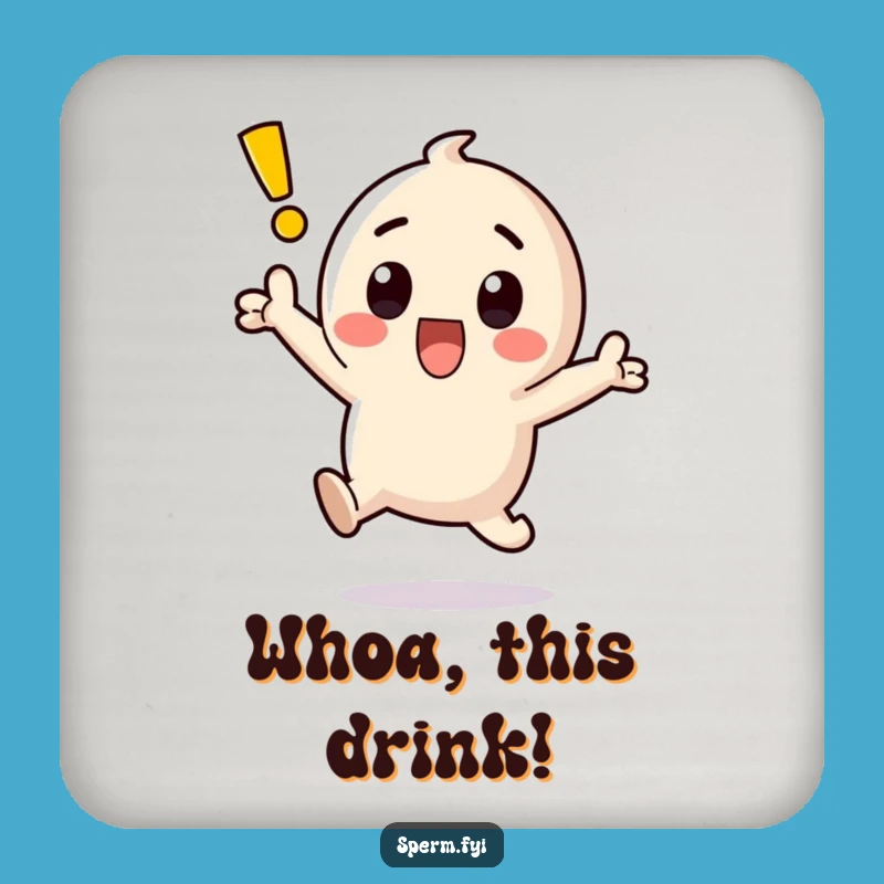 Funny Kawaii Exclamation Point Surprise Coaster - Protect Funny Gifts!