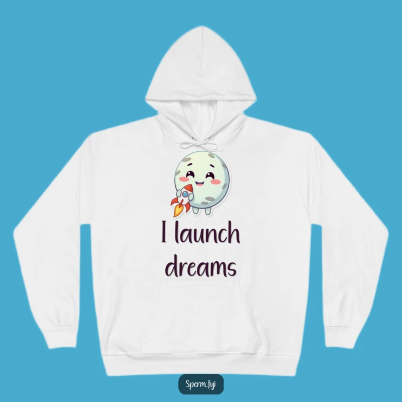 Cozy Funny Planet Rocket Hoodie: Stay Warm with Cosmic Ambition