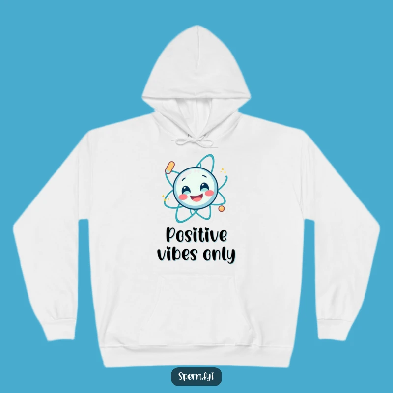 Cozy Funny Smiling Atom Spin Hoodie - Warm & Energetic Gift