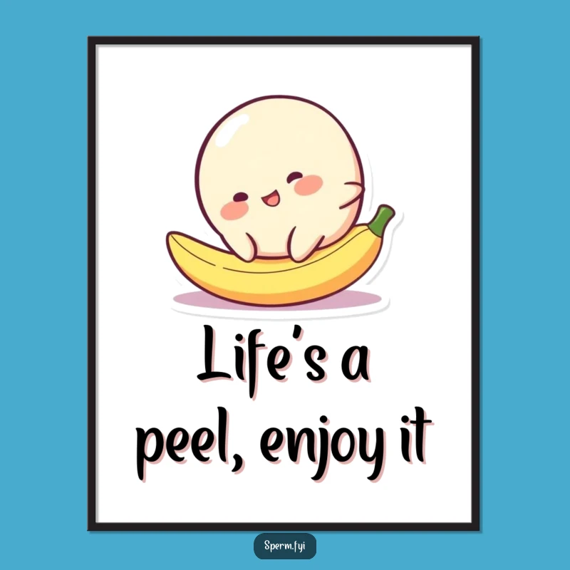 Funny Free Printable Blob Art: Hilarious Slipping Design, Downloadable Wall Decor