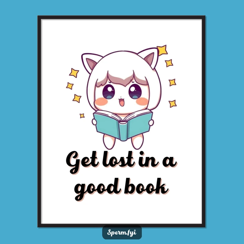 Funny Free Printable Magic Art: Starry Character & Book, Downloadable Whimsical Decor