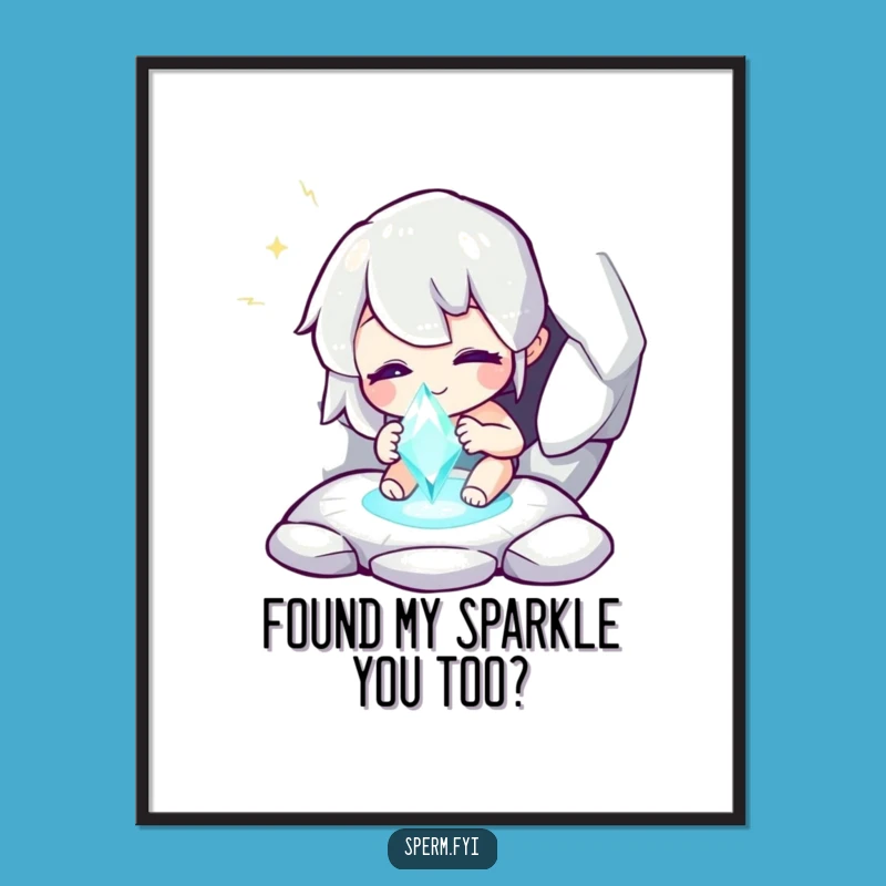 Funny Free Printable Wall Art: Whimsical Gem Discovery Downloadable Art