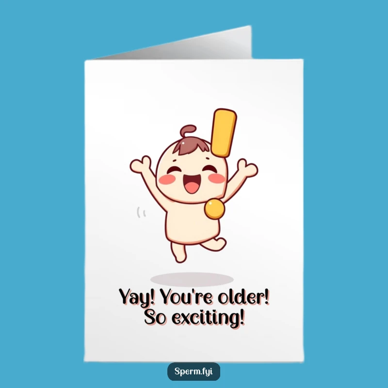 Free Printable Birthday Card: Joyful Kawaii Character, Perfect Downloadable Fun Gift