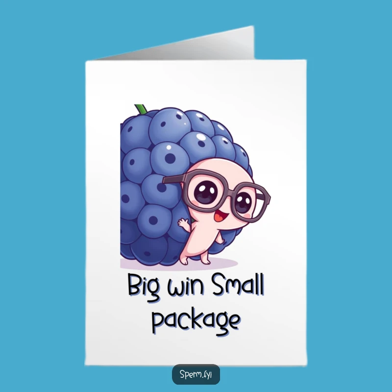 Free Printable Congrats Card: Sperm's Berry Big News