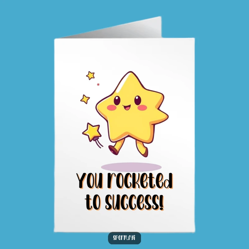 Free Printable Congrats Card: Star & Comet Tag Game - Downloadable Funny Gift