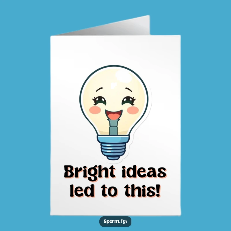 Free Printable Lightbulb Congrats Card - Humorous Downloadable Greeting for Bright Achievements