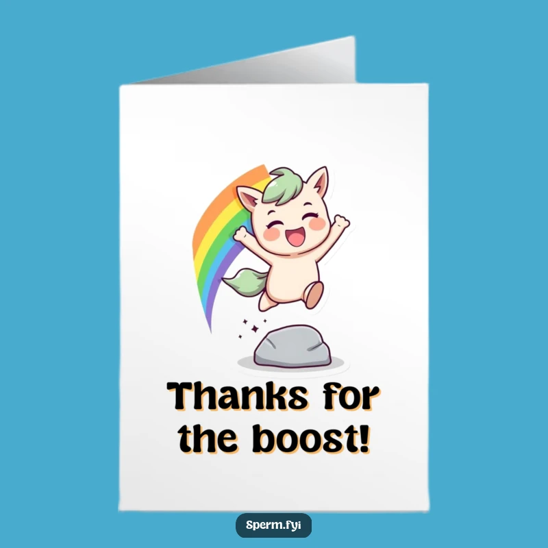 Free Printable Rainbow Leap Thank You Card: Joyful Downloadable Gift