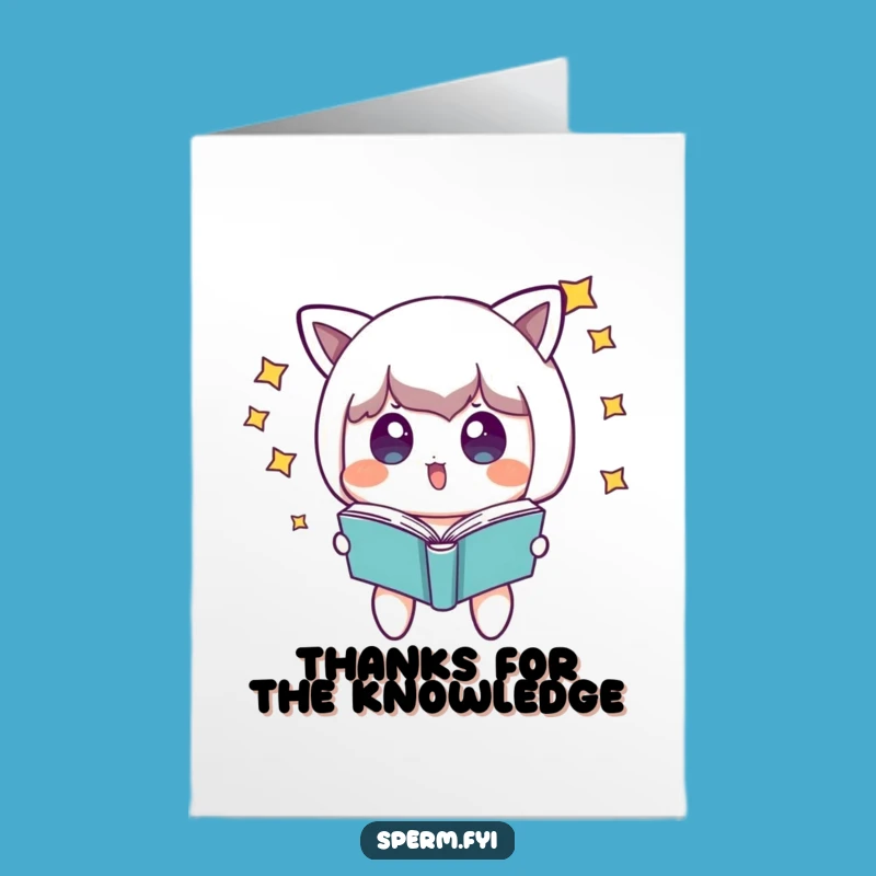 Free Printable Thank You: Starry Book Surprise Card, Funny Downloadable Gratitude