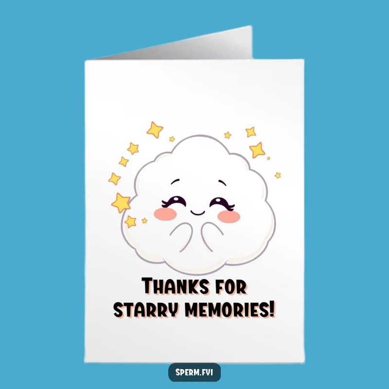 Free Printable Thank You Card: Galaxy Cloud Bubbles - Funny Gratitude Blowout