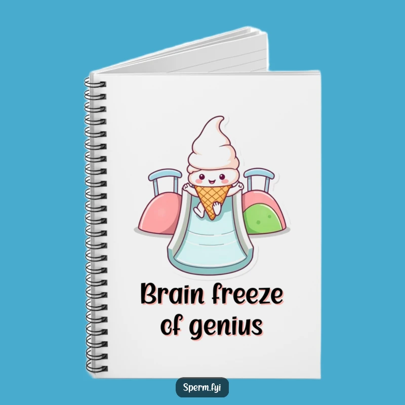 Funny Kawaii Ice Cream Notebook: Lined Slide Journal, Great Funny Gift for Ideas