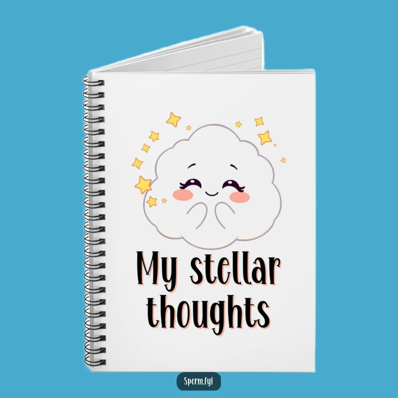 Funny Galaxy Cloud Notebook: Jot Down Your Cosmic Ideas