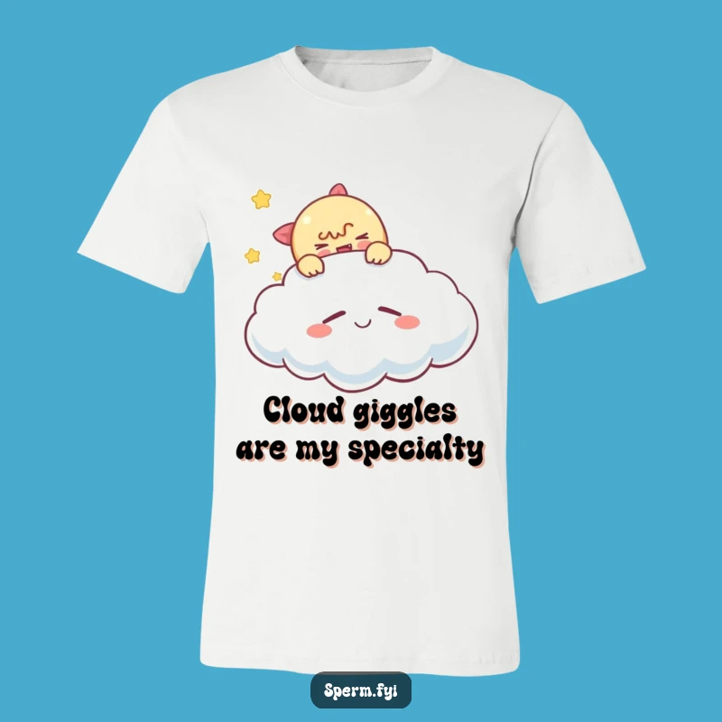 Funny Tickling Cloud T-Shirt: Mischievous Apparel for Playful Souls Gift
