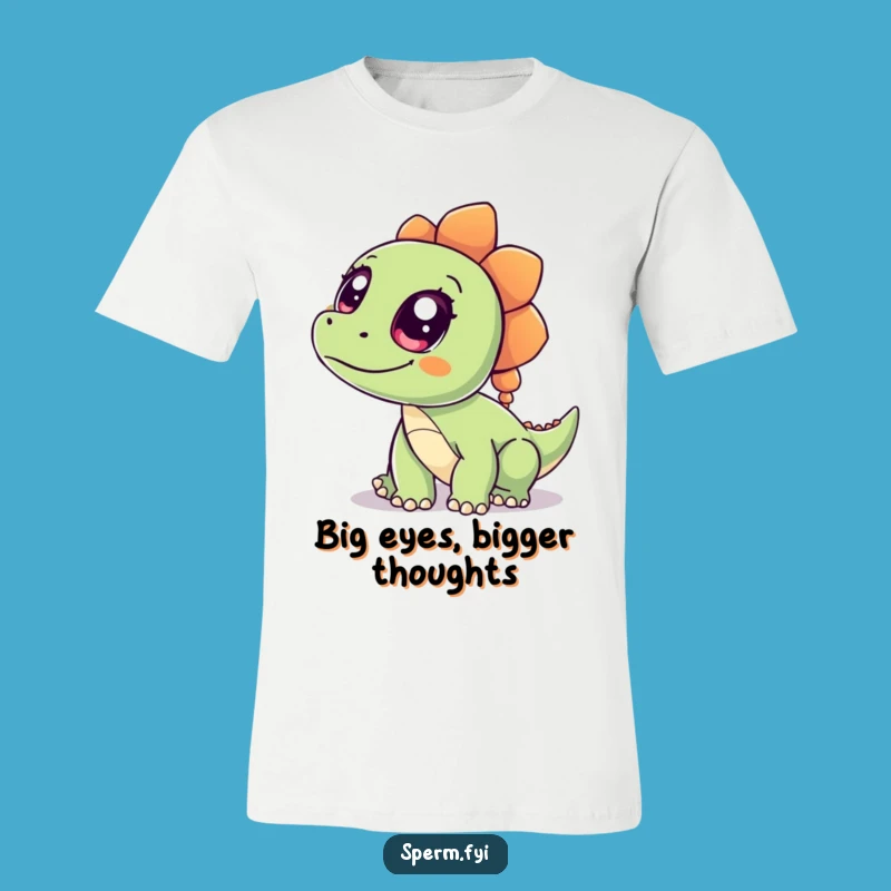 Funny Dinosaur T-Shirt - Curious Wide Eyed Dino, The Ultimate Humorous Apparel Gift