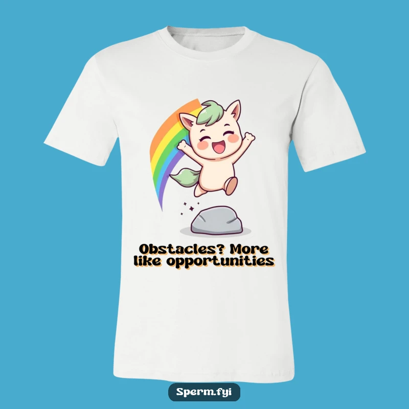 Funny Rainbow Leap T-Shirt: Energetic & Joyful Apparel for Trailblazers Gift