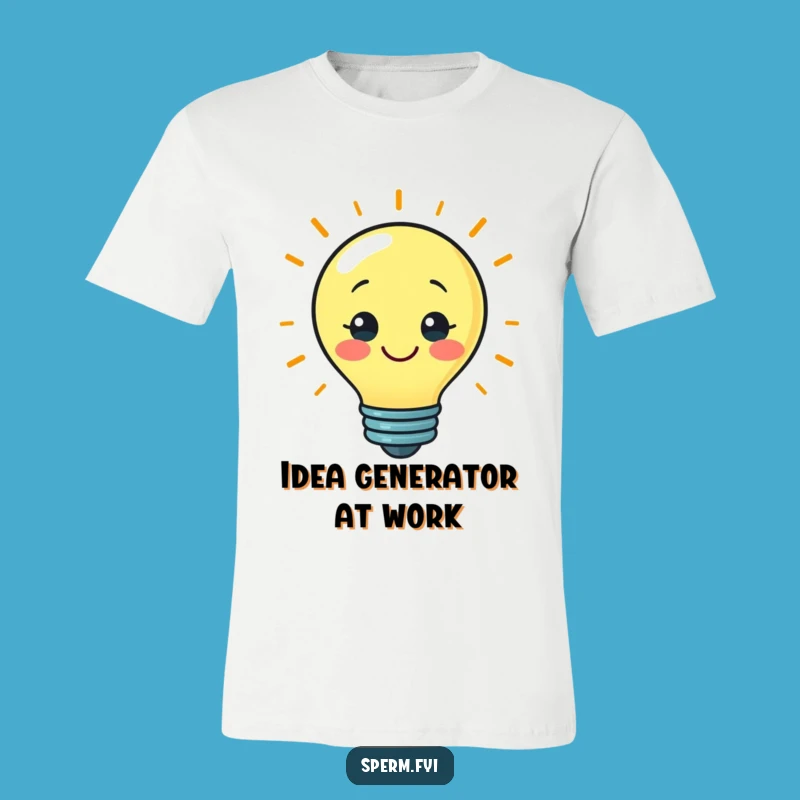 Funny Bright Idea Lightbulb Shirt: Wear Your Genius with Humor