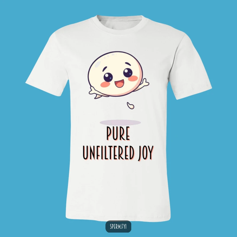Funny Kawaii Speech Bubble T-Shirt - Bouncing Character Tee, Perfect Funny Gift