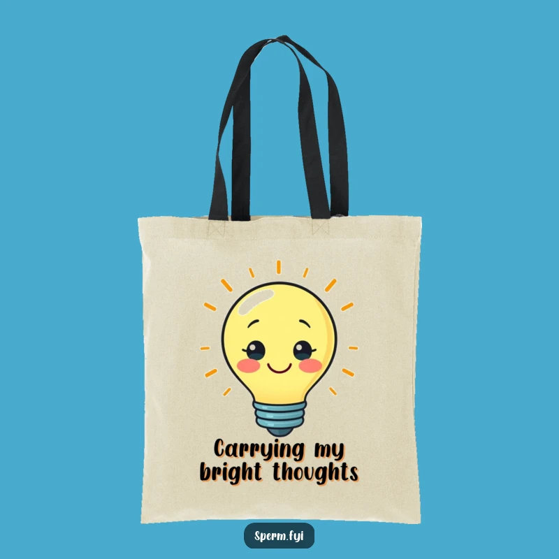 Funny Bright Idea Lightbulb Tote Bag: Carry Your Genius Everywhere