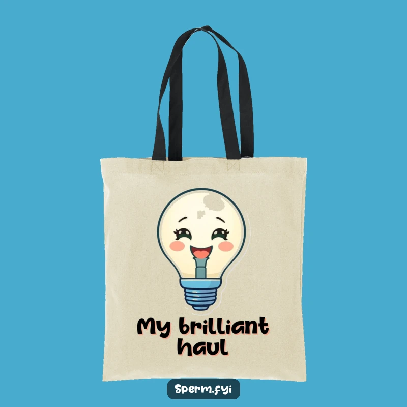 Funny Lightbulb Tote Bag: Carry Your Bright Ideas, Essential Funny Gift!