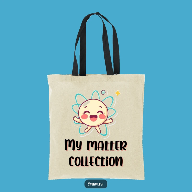 Funny Atom Spin Tote Bag: Carry Your Essentials with Joy, Essential Funny Gift!